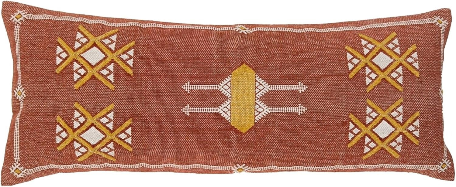 Xentarfy Cotton Kilim Lumbar Cushion Cover 14x36