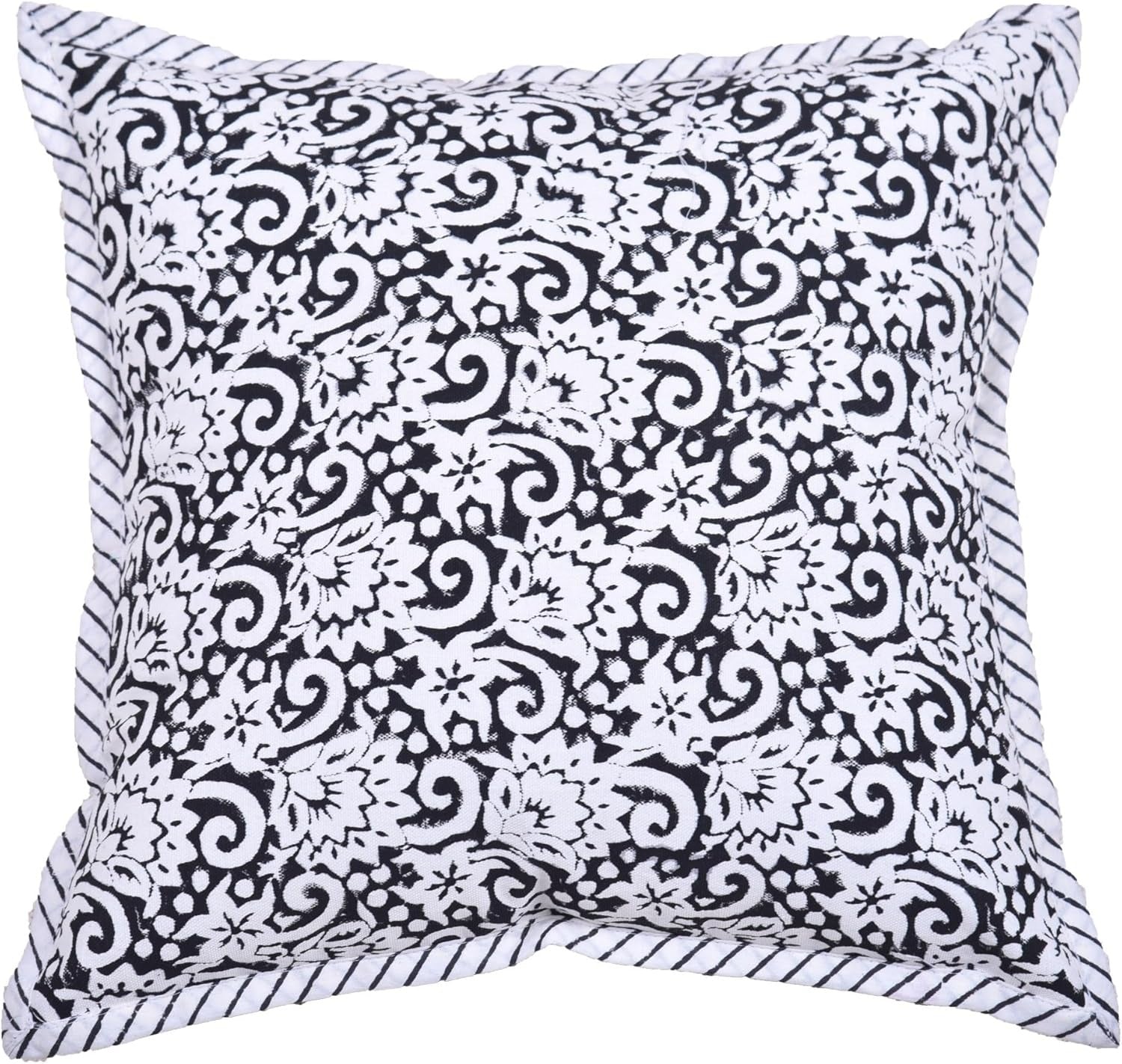 Xentarfy Hand Block Print Cotton Cushion Cover 16x16